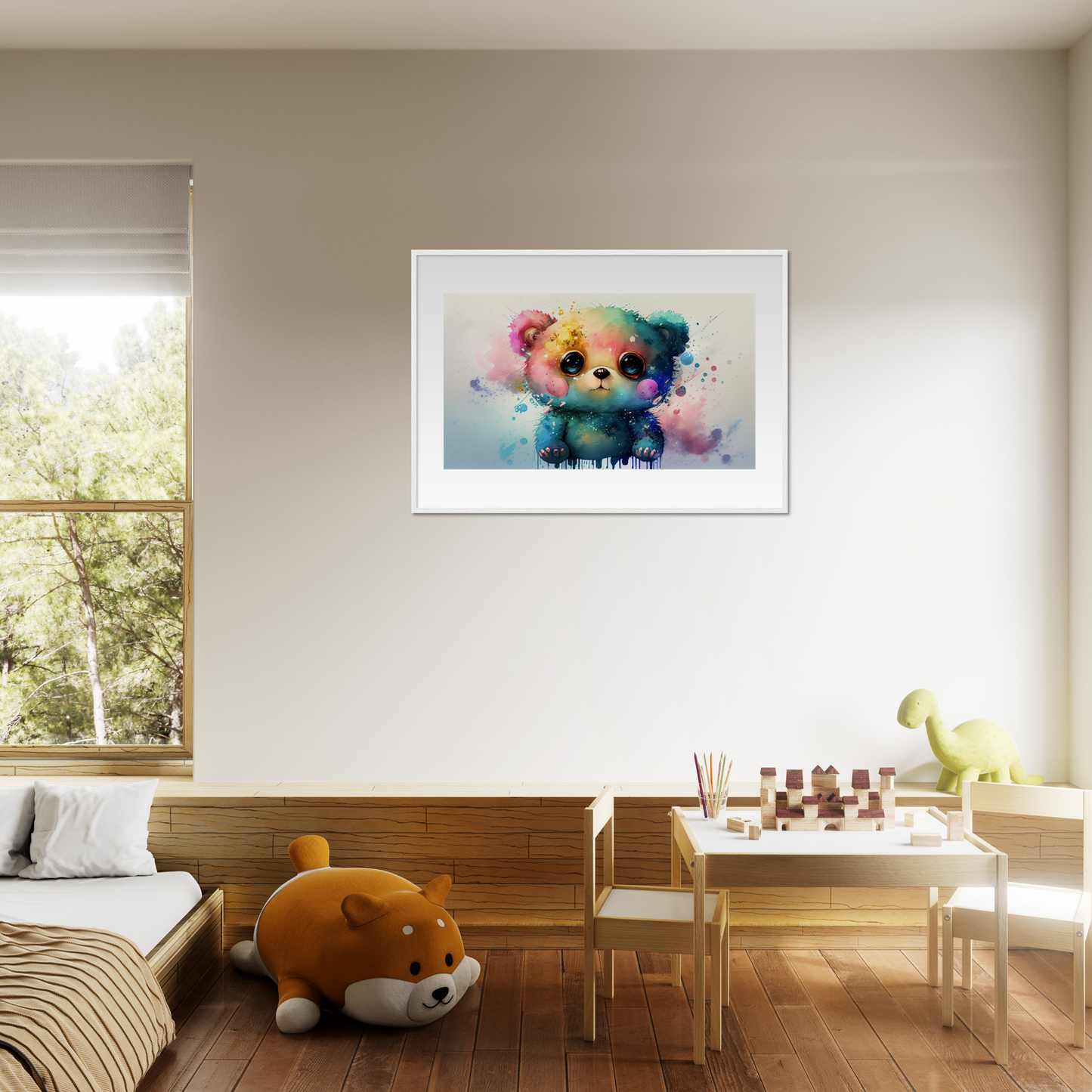 Space Cub - Premium Matte Paper Wooden Framed Poster