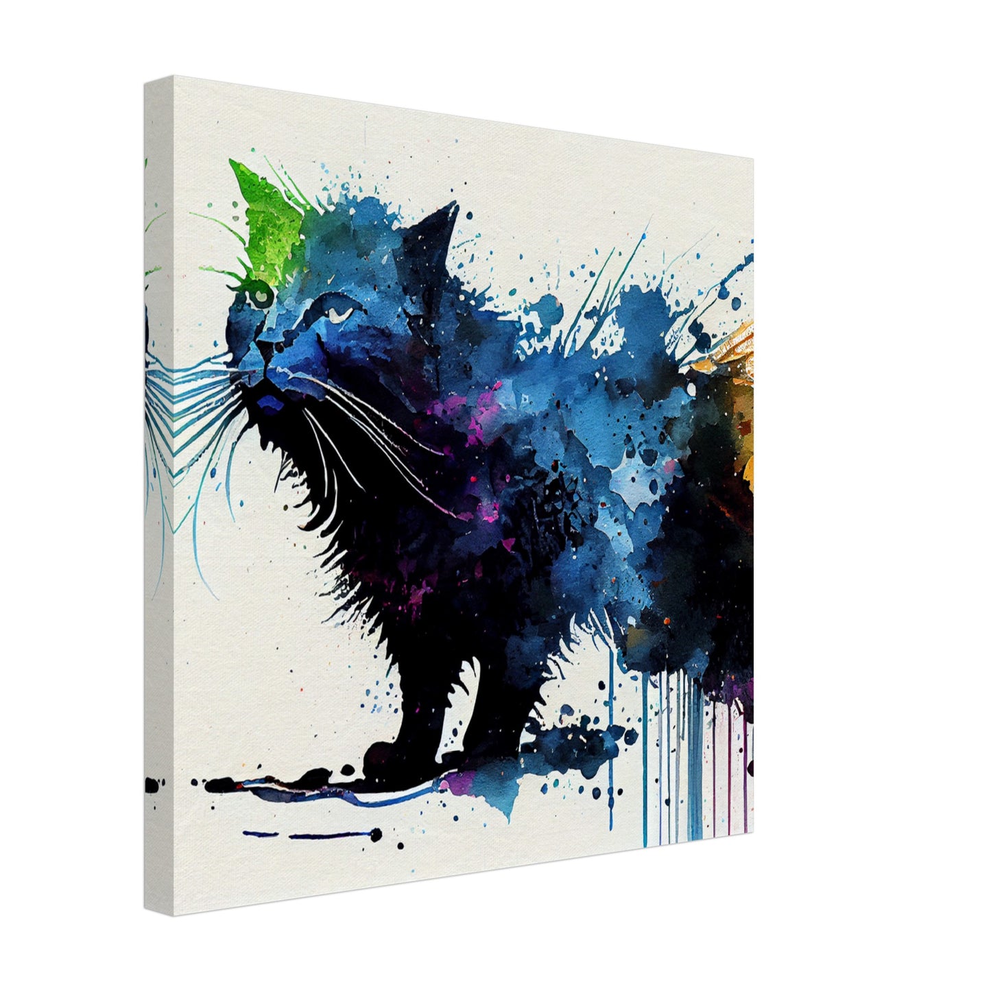 Colorful Whiskers Canvas