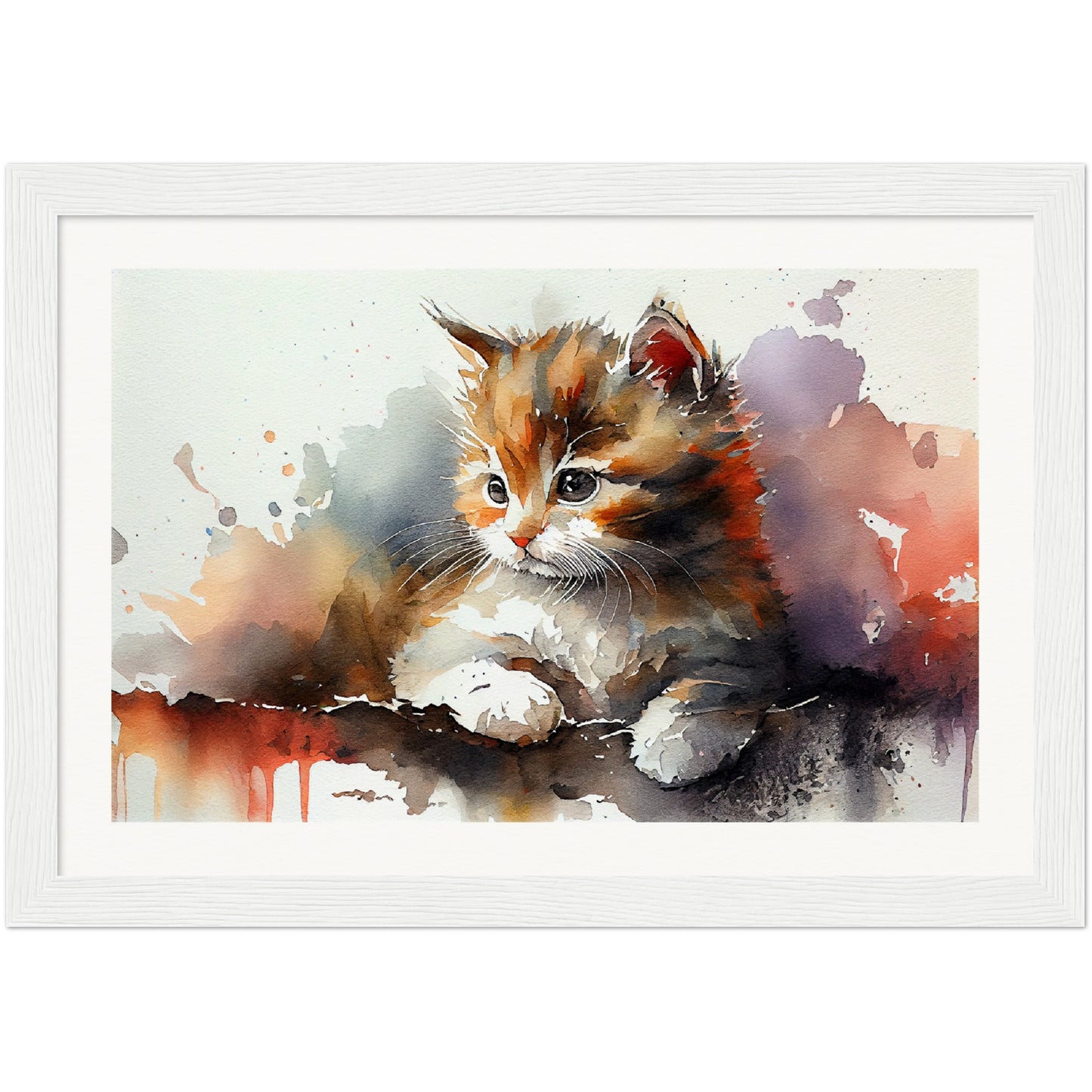 Adorable Gaze - Wooden Framed Poster