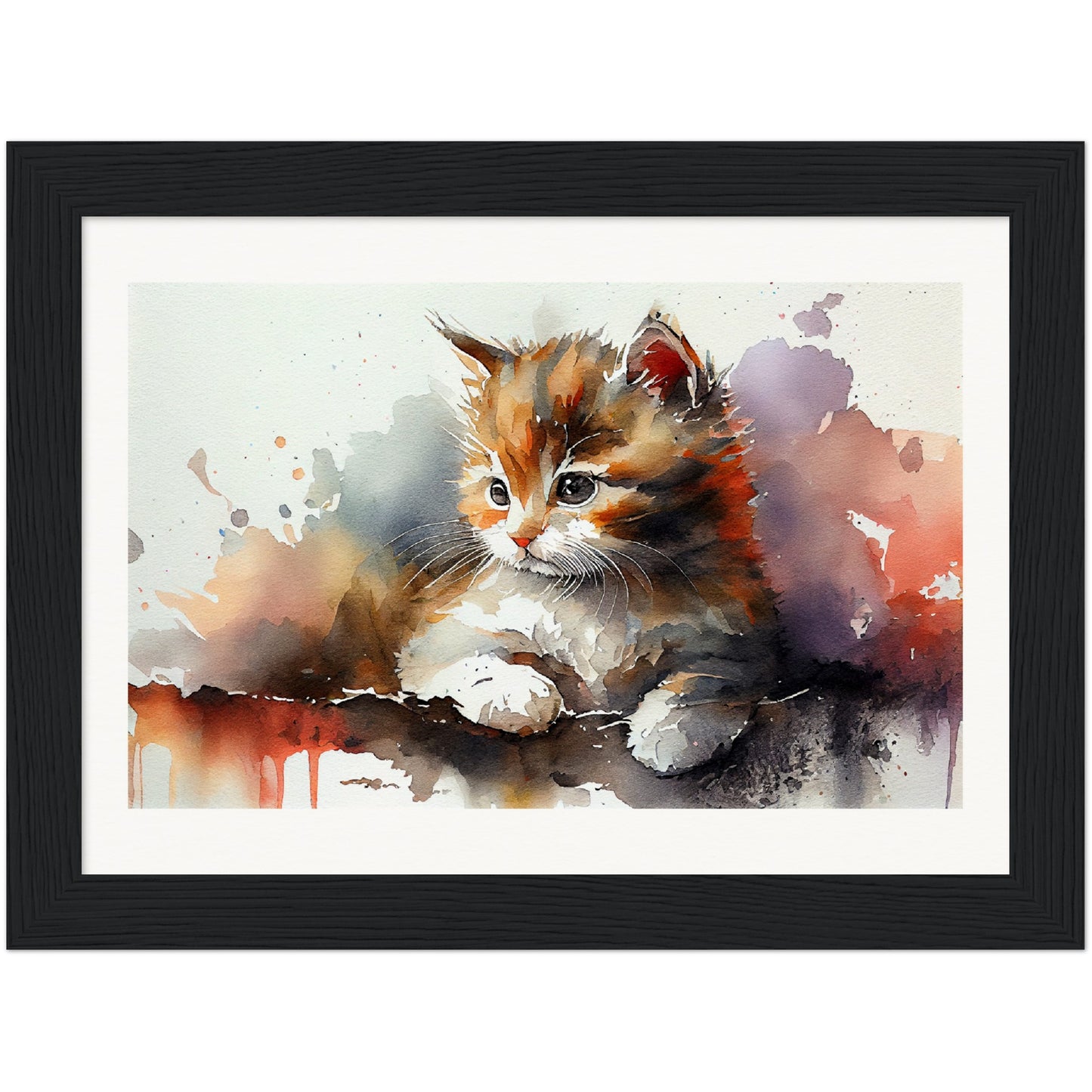 Adorable Gaze - Wooden Framed Poster