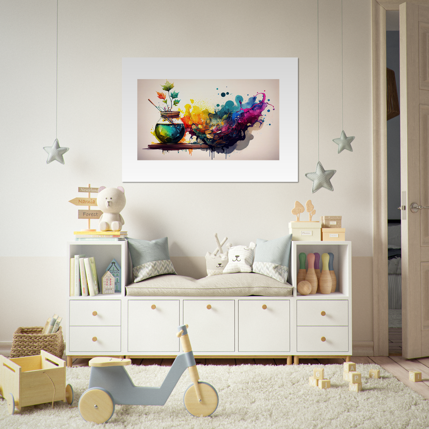 Splash of hues - Premium Matte Paper Poster