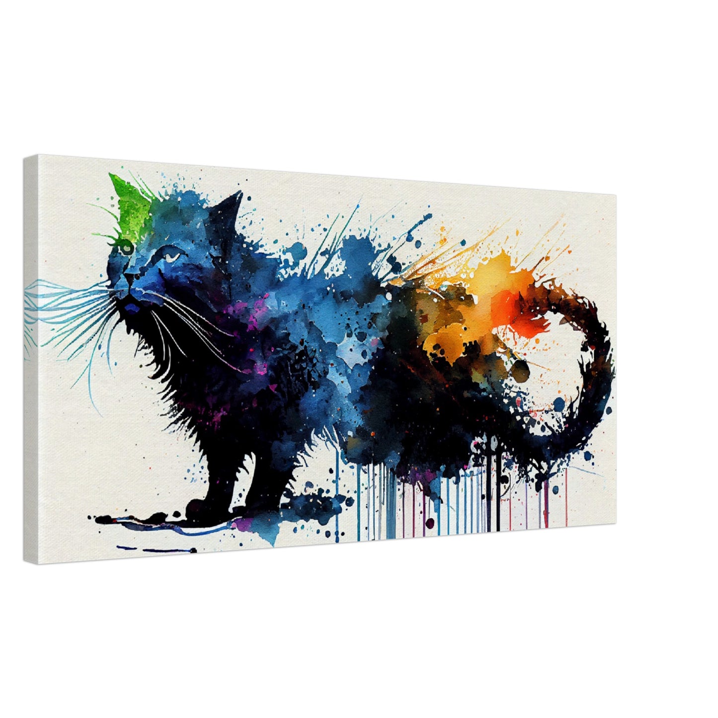 Colorful Whiskers Canvas