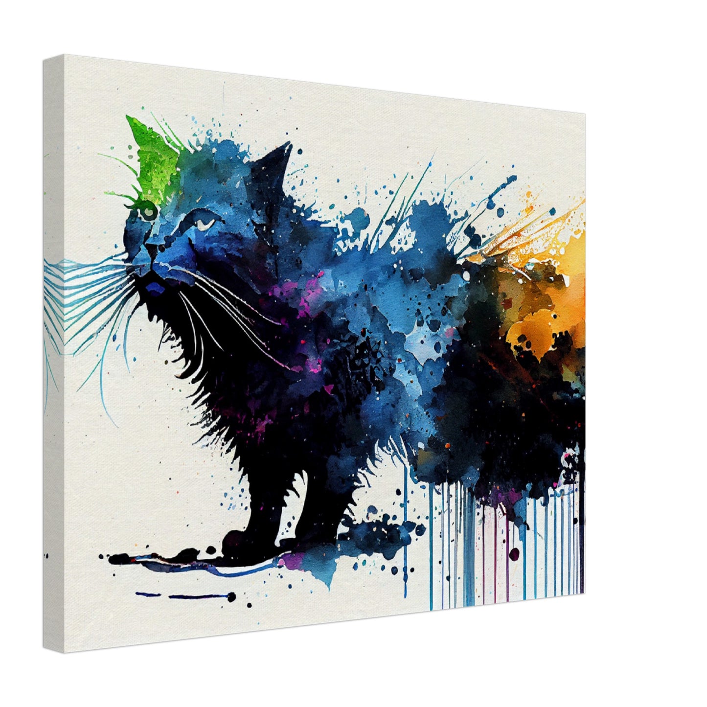 Colorful Whiskers Canvas