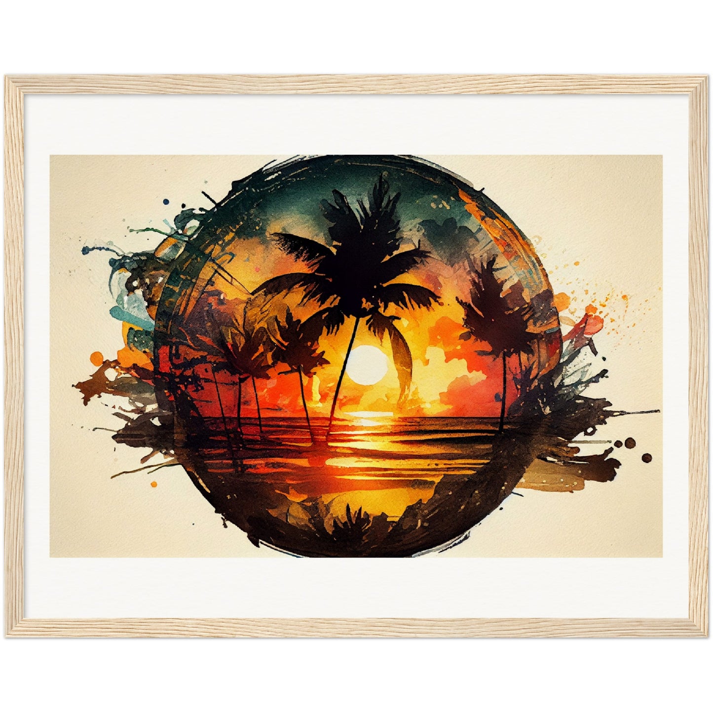 Sunset Spectrum - Wooden Framed Poster