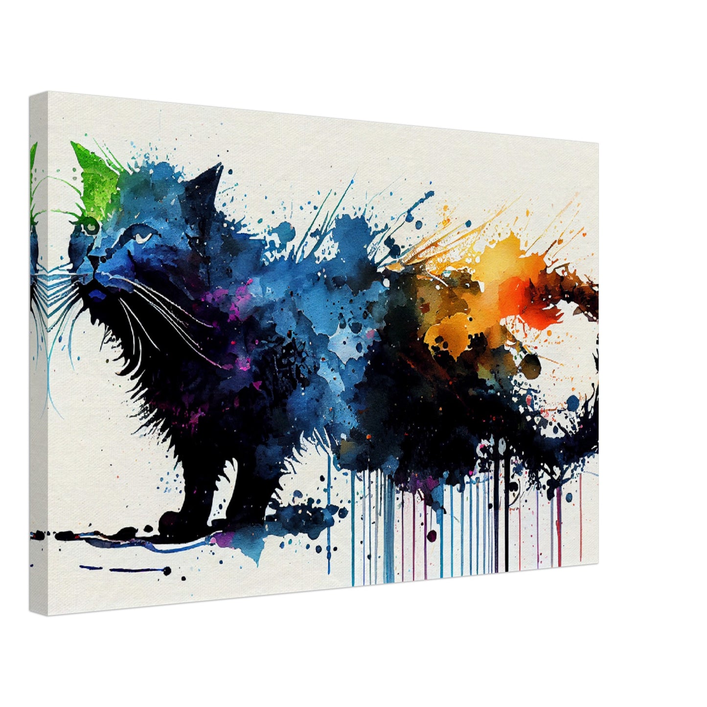 Colorful Whiskers Canvas