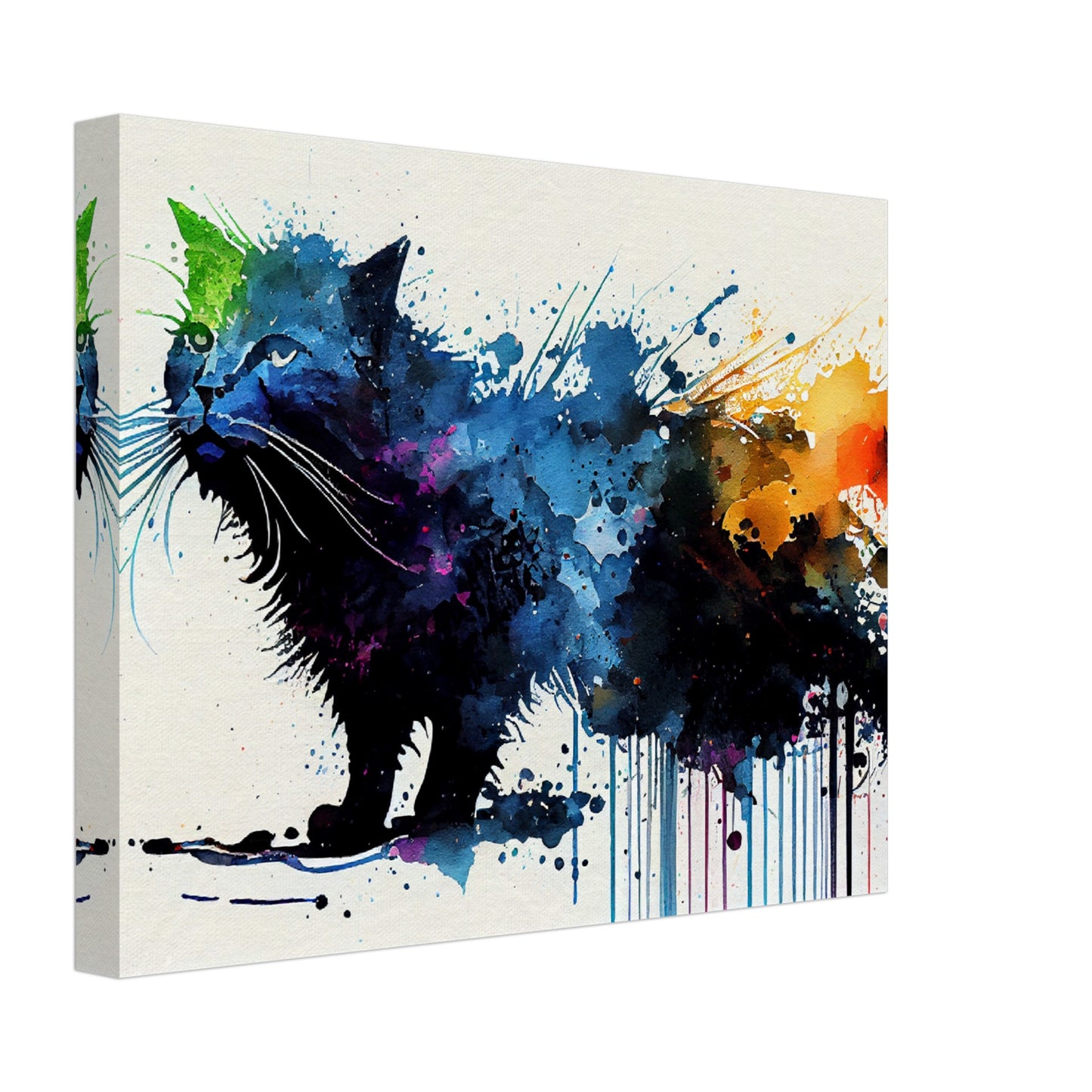 Colorful Whiskers Canvas