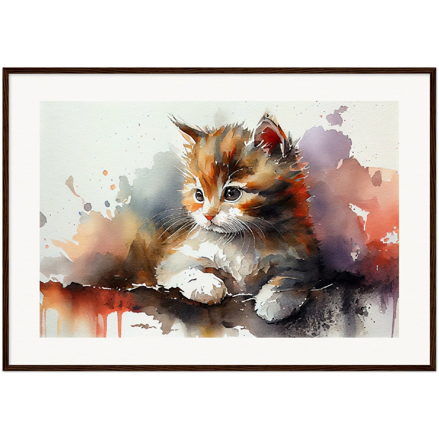 Adorable Gaze - Wooden Framed Poster