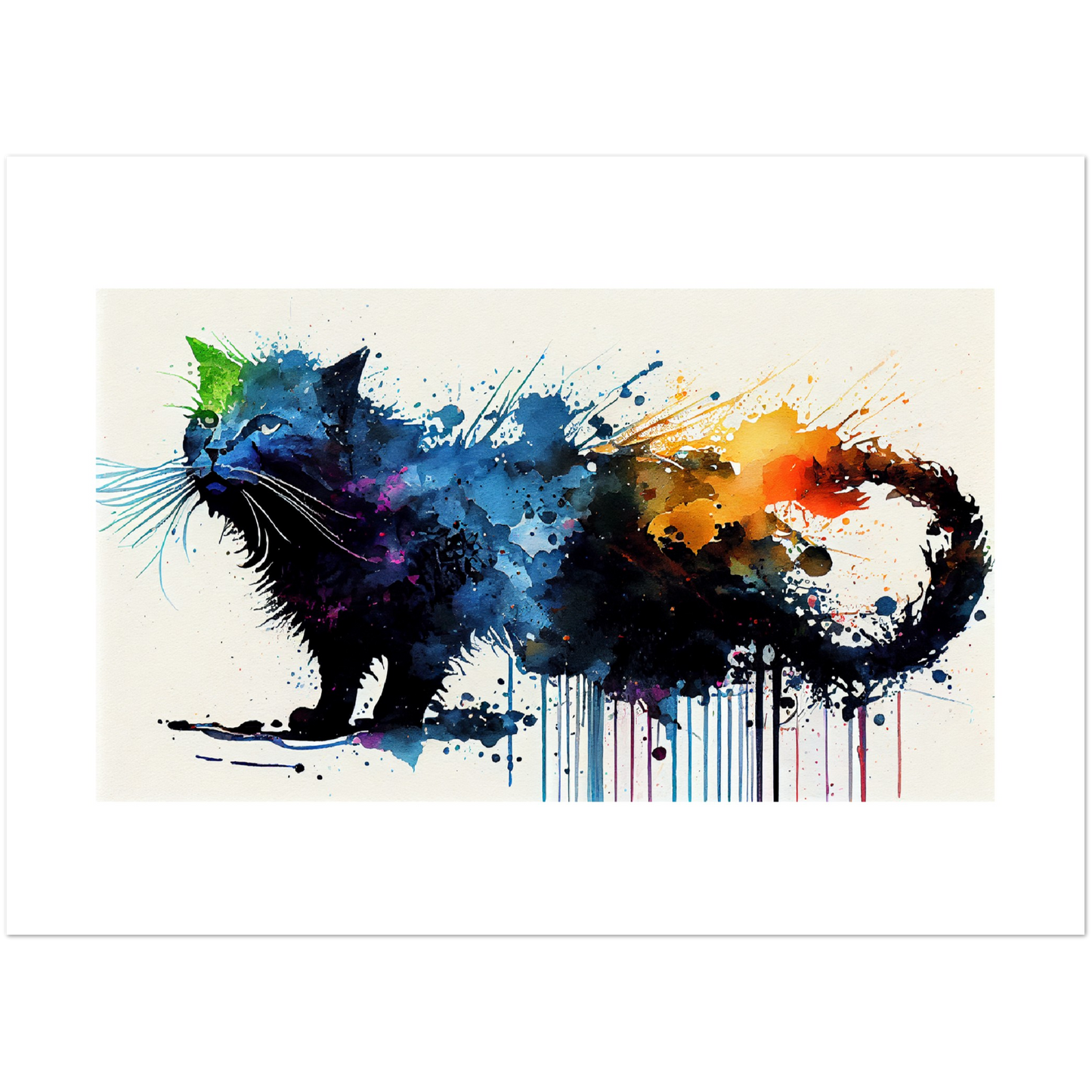 Bold Strokes, Bright Whiskers - Premium Matte Paper Poster