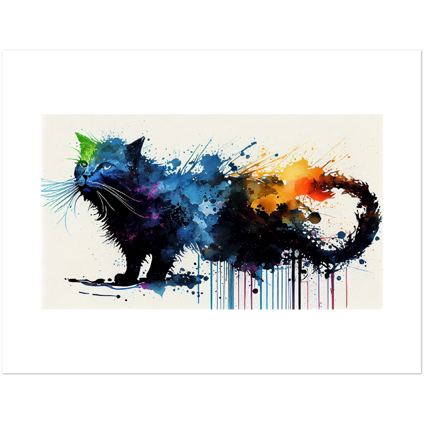 Bold Strokes, Bright Whiskers - Premium Matte Paper Poster