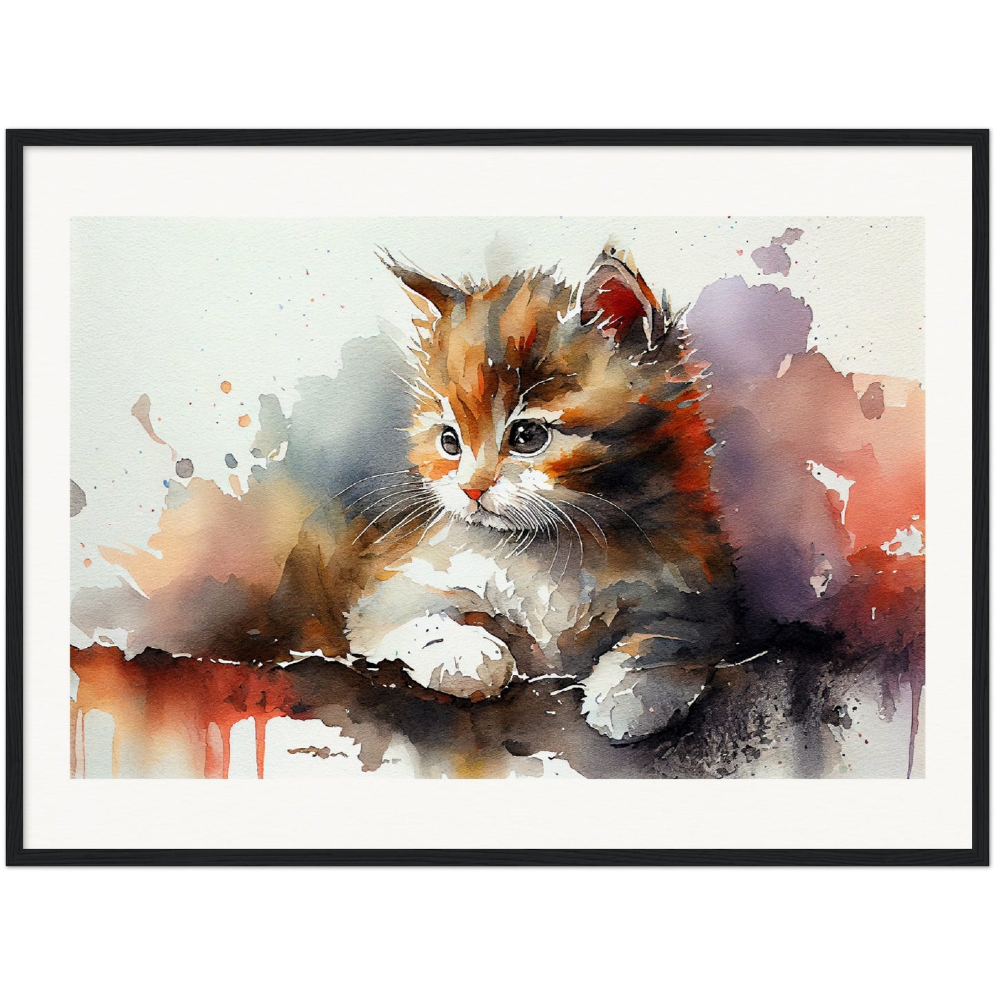 Adorable Gaze - Wooden Framed Poster