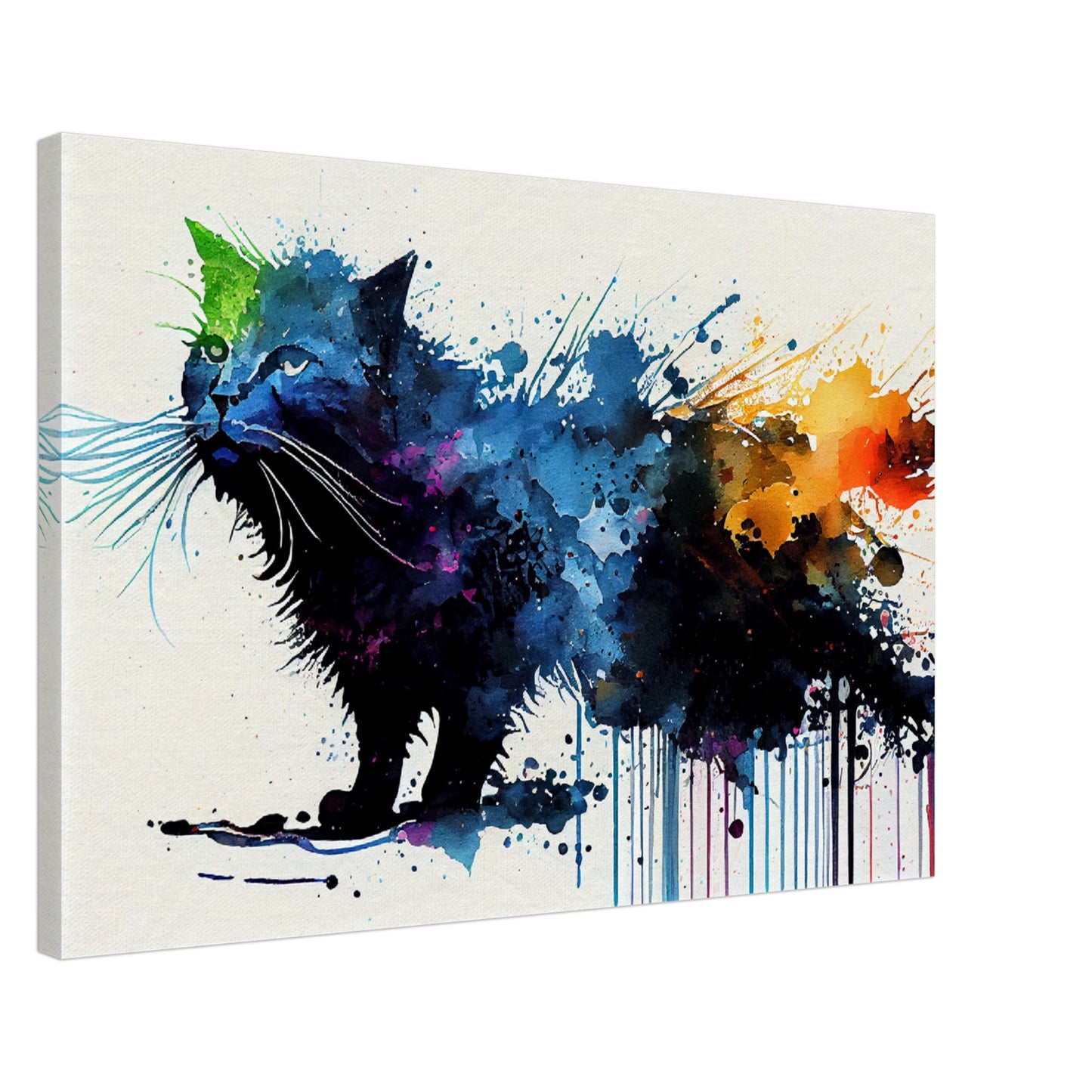 Colorful Whiskers Canvas